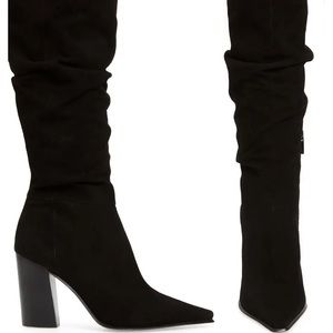 Vince Camuto Derika suede slouch boots